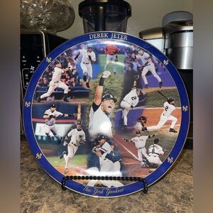 Danbury Mint Derek Jeter NY Yankees Commemorative Plate 2002